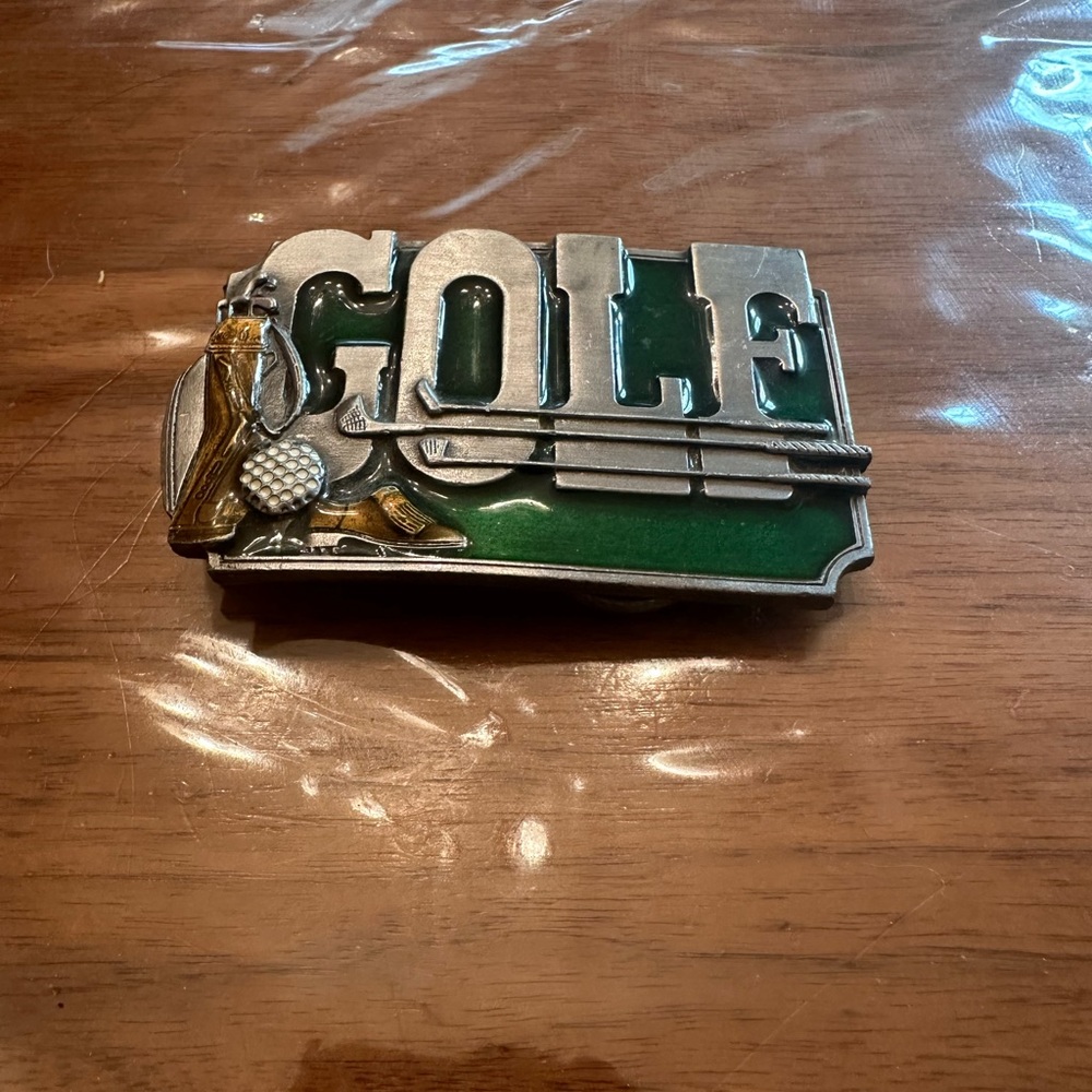 Vintage 1985 Golf Belt Buckle